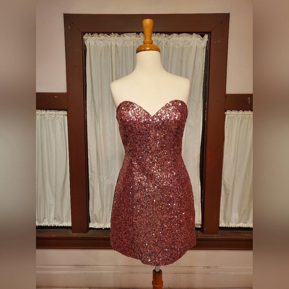 Purple/Gold Sequin Shortie